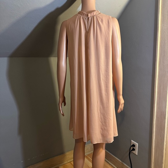 WAYF Peach Halter Neck Sleeveless A-Line Mini Dress Size Medium - Picture 4 of 4